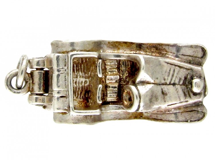 Silver Opening Vintage Car Charm