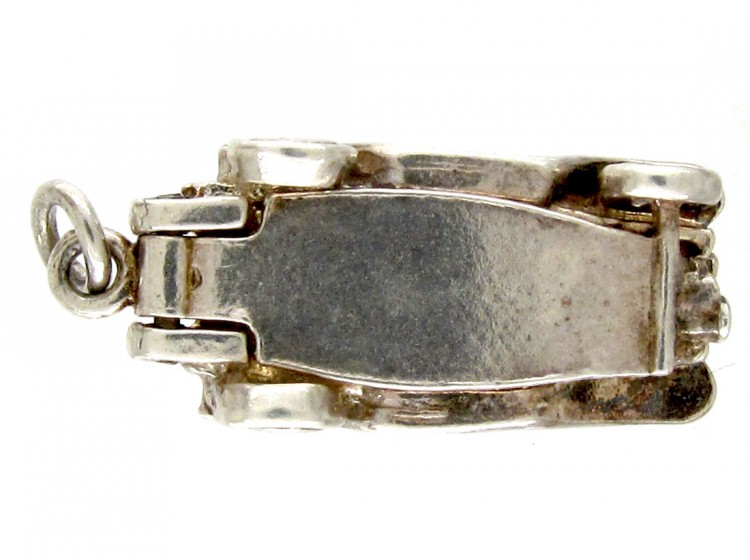 Silver Opening Vintage Car Charm