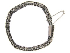 Coloured Paste & Silver Bracelet