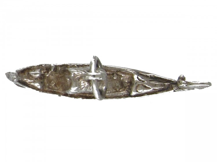 Silver Venetian Gondola Charm