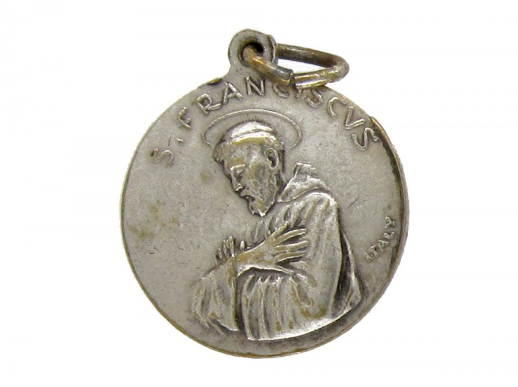 Silver St Francis Charm