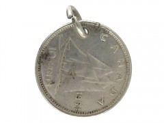 Silver Canadian Coin Charm