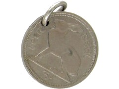 Silver Hare Coin Charm