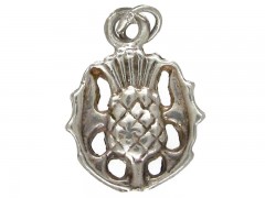 Silver Scottish Thistle Charm