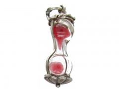Silver Egg Timer Charm