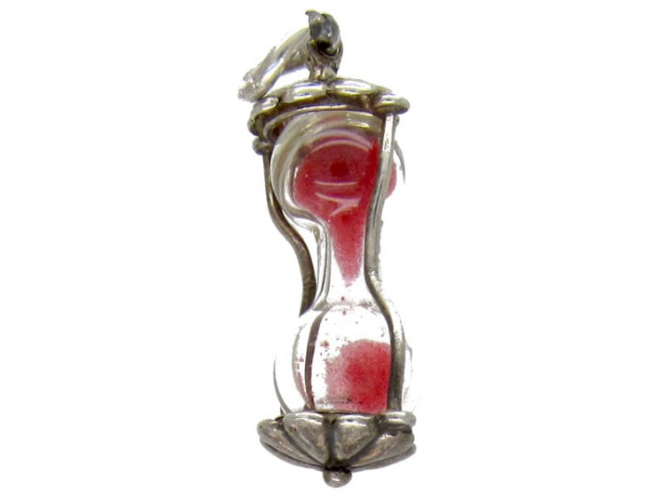 Silver Egg Timer Charm
