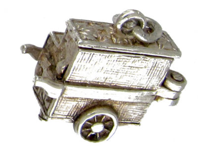 Silver Organ Grinder Charm