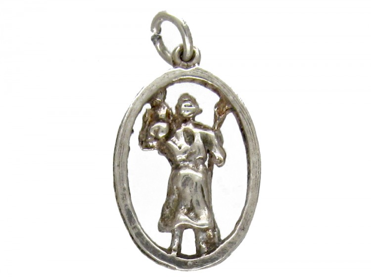 Silver St Christopher Charm
