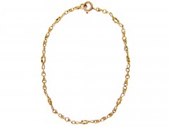 Edwardian Gold Chain Link Bracelet