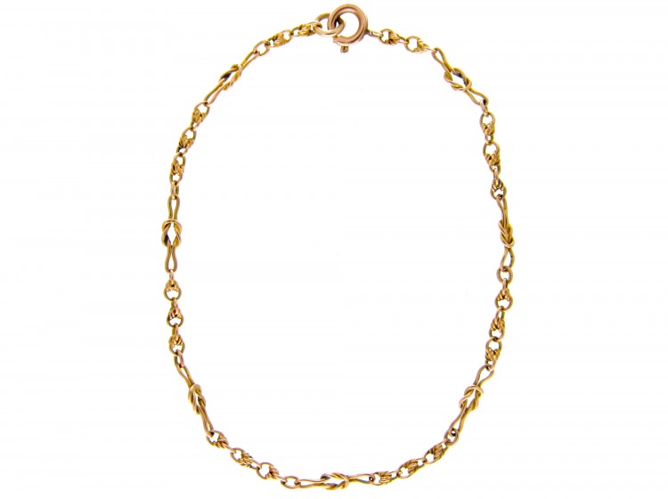Edwardian Gold Chain Link Bracelet
