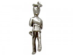 Silver Guardsman with Trumpet Charm