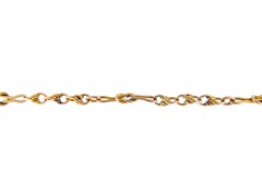 Edwardian Gold Chain Link Bracelet