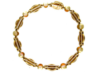 Edwardian Gold & Opal Bracelet of Geometric Design