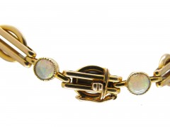 Edwardian Gold & Opal Bracelet of Geometric Design
