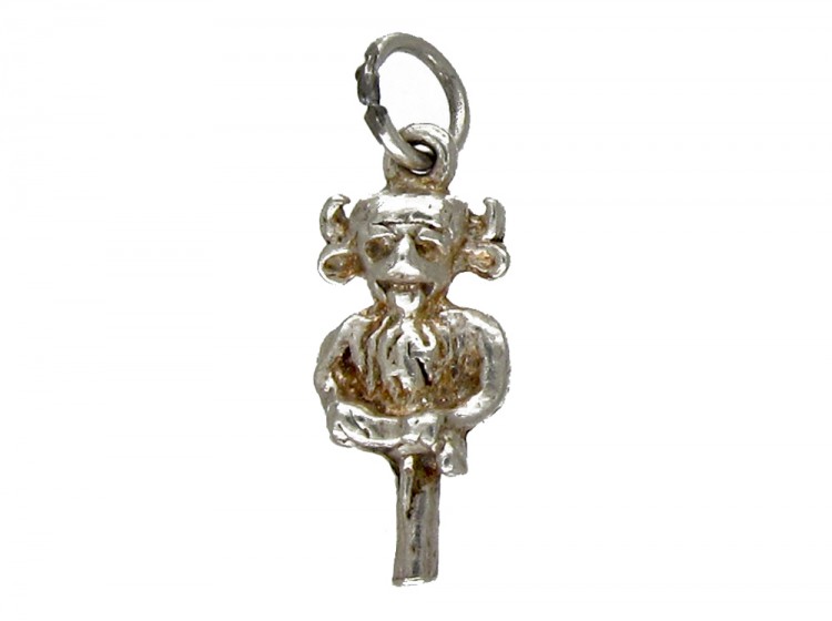 Silver Lincoln Imp Charm