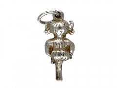 Silver Lincoln Imp Charm
