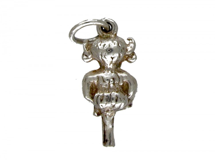 Silver Lincoln Imp Charm