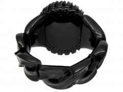 Carved Whitby Jet Bangle