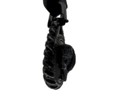 Carved Whitby Jet Pendant