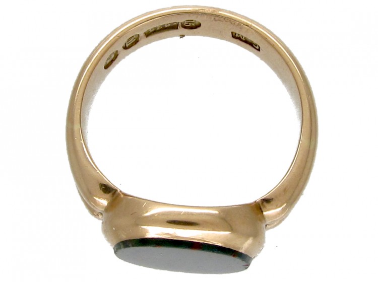Victorian 15ct Gold & Bloodstone Signet Ring