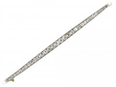 Art Deco Diamond Bar Brooch
