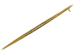 Art Deco Diamond Bar Brooch
