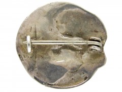 Silver Art Nouveau & Enamel Brooch