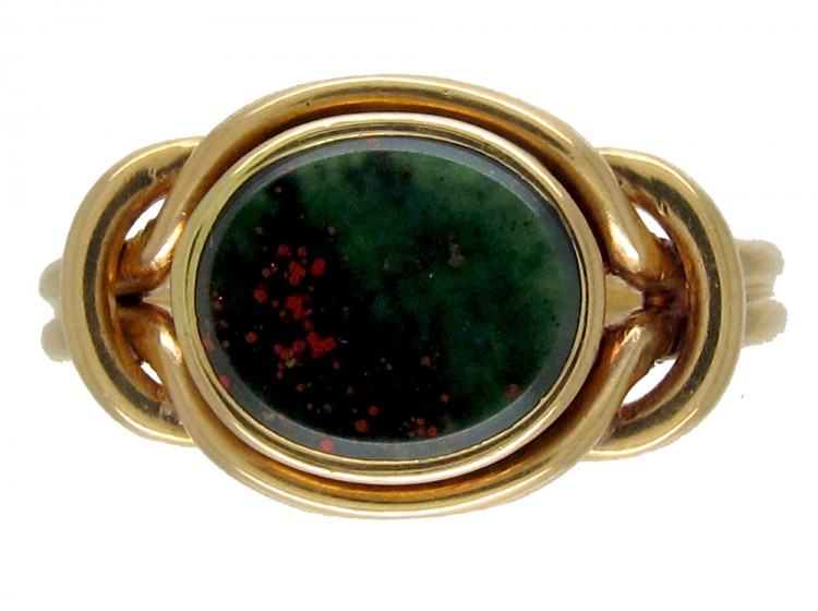 Victorian Gold & Bloodstone Signet Ring