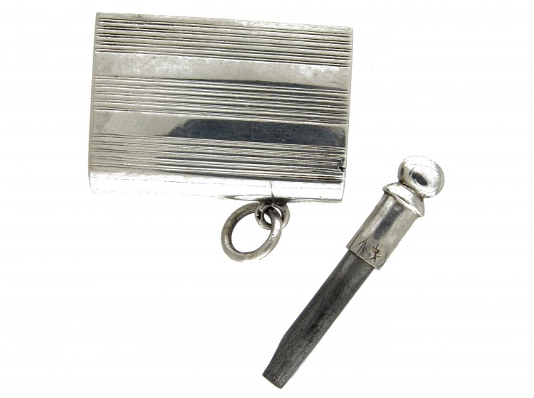French Early Silver Vesta with Striker