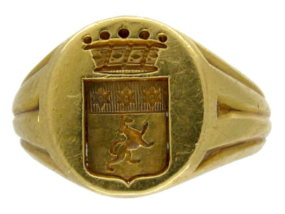 18ct Gold Victorian Signet Ring