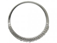 Sapphire & Diamond Art Deco Half Hoop Ring