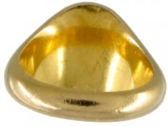 Opening 18ct Gold & Bloodstone Signet Ring
