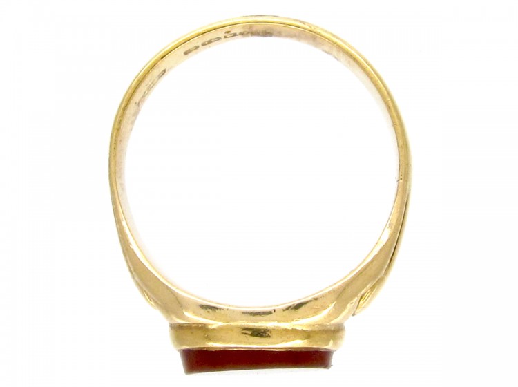 18ct Gold & Carnelian Signet Ring