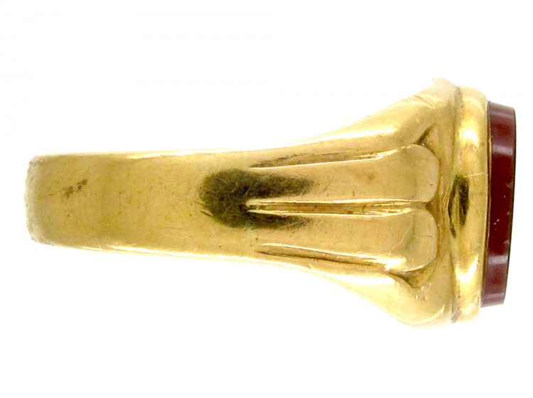 18ct Gold & Carnelian Signet Ring