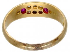 Ruby & Diamond Victorian Gypsy Ring