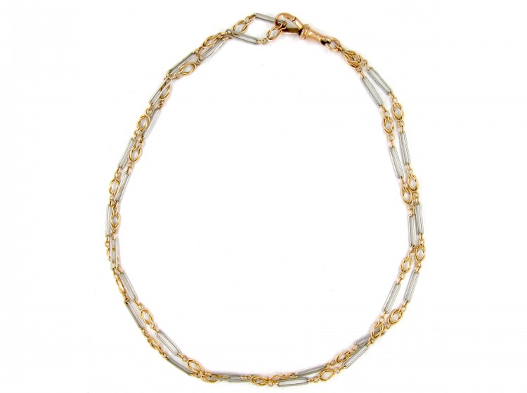 Two Colour Gold Edwardian Chain