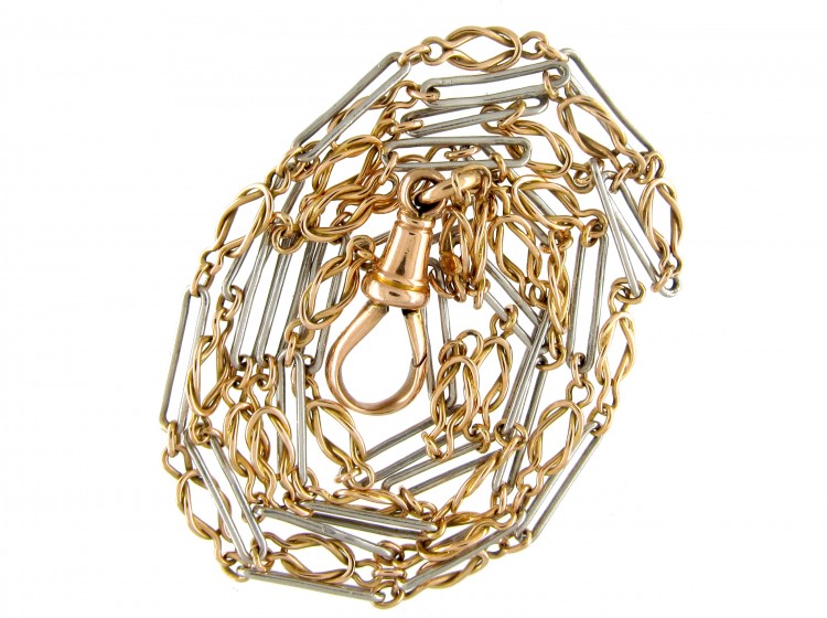 Two Colour Gold Edwardian Chain