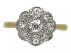 Edwardian Diamond Cluster Ring