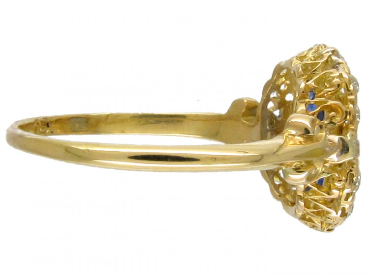 Edwardian Sapphire & Diamond Ring