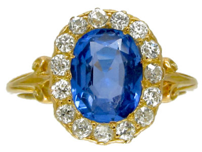 Edwardian Sapphire & Diamond Ring