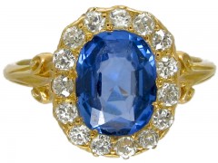 Edwardian Sapphire & Diamond Ring