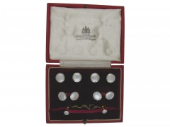 Gold Cufflinks, Buttons & Studs Set
