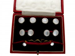 Gold Cufflinks, Buttons & Studs Set