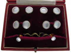 Gold Cufflinks, Buttons & Studs Set