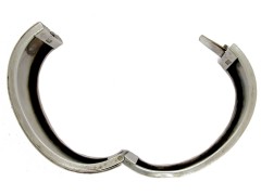 Victorian Silver Oak Leaf Motif Bangle