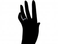 Double Sapphire Art Deco Ring