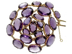 Georgian Gold & Amethyst Collar