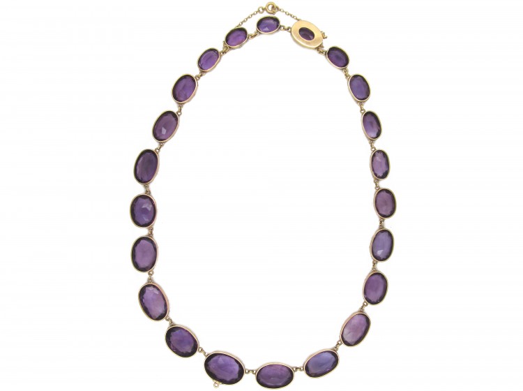 Georgian Gold & Amethyst Collar