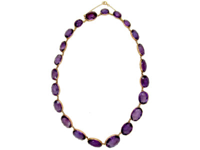 Georgian Gold & Amethyst Collar