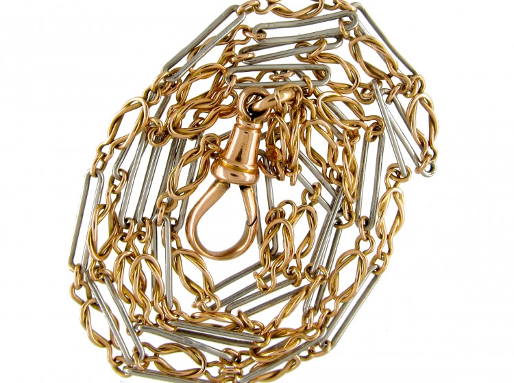 Two Colour Gold Edwardian Chain